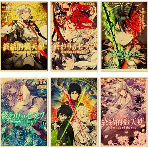 Anime Posters Seraph of The End Retro Poster Canvas Painting Art Picture Home Decor Photos for Childrens Room Wall Decor Poster