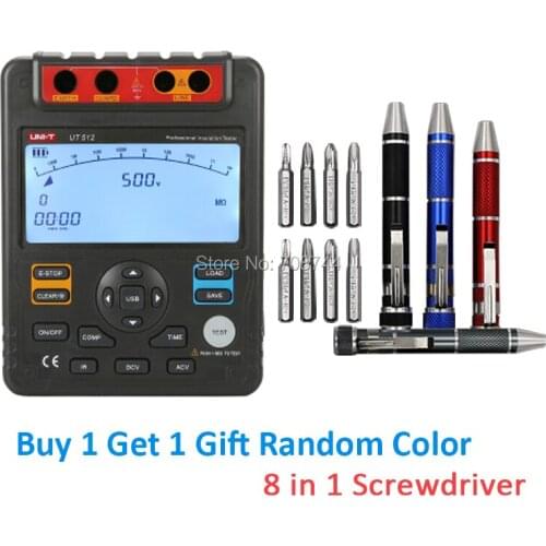 UNI-T UT512 Insulation Resistance Tester 500V/1000V/1500V/2500V Output Voltage