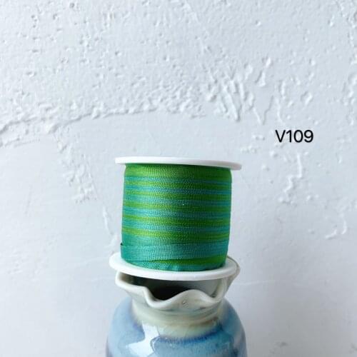 V109 A Roll Wholesale 2mm-36mm 100% Pure Silk Embroidery Ribbons Handcraft Supply Double Faced Thin Taffeta Silk Ribbon
