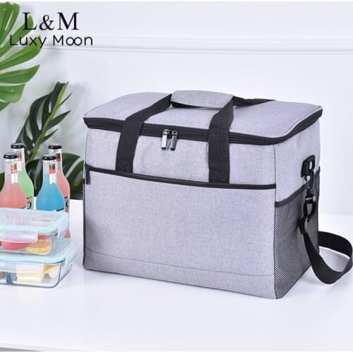 Waterproof Outdoor Picnic Thermal Cooler Bag 17L/33L Large Capacity Fresh Insulation Ice Pack New Portable Food Lunch Bag X386H