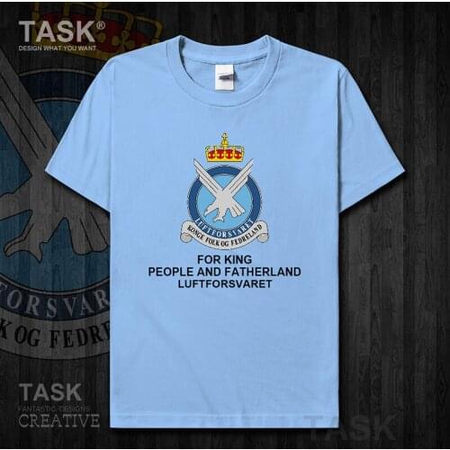 Air Force Norway Norge NOR Norwegian Nordmann NO sports Short sleeve clothes new Tops t shirt country Army Tactical Military 01