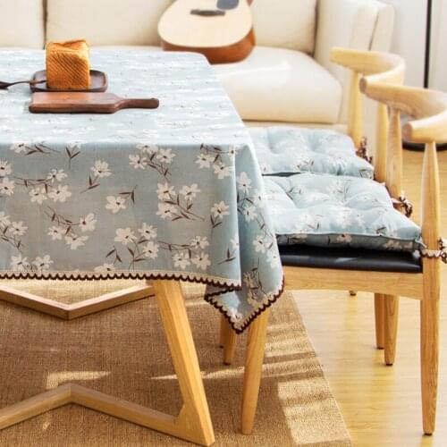 Japanese cloth linen tablecloth rectangular coffee table cloth