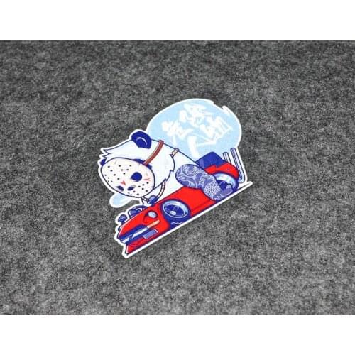 Funny Japanese style danger JDM sticker reflective Panda Drift vinyl car sticker motorcycle racing car decals