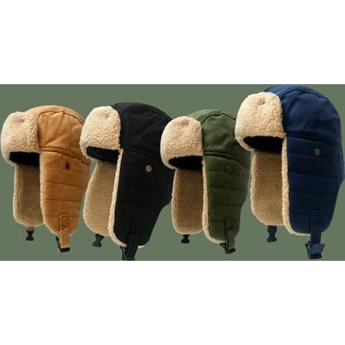 GOPLUS Russia Hat Winter Womens 2021 Fashion Warm soft Casual Black Earflap Cap Hat Womans Chapeau Femme