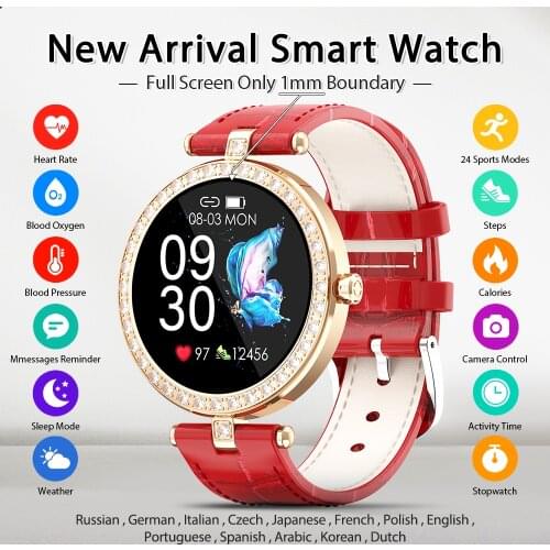 Custom dial Women Smart Watch 2021 full screen Weather Forecast Activity Tracker Sports Ladies Smart Watch Men For Android IOS