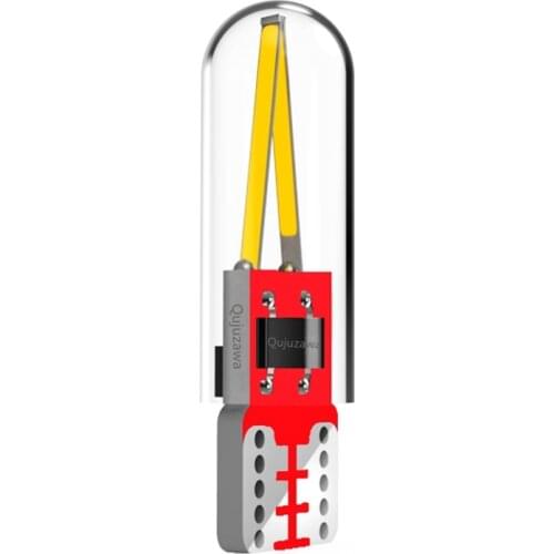 1Pcs T10 W5W 168 Filament COB LED Car Lights Glass Shell Led Wedge Auto Parking Lamps Reading Dome Bulbs DRL Automobiles Styling