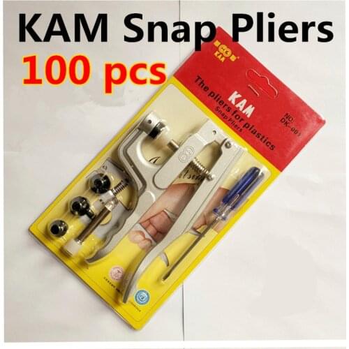 Free DHL 100pcs KAM Snap Pliers for T3 / T5 / T8 Plastic Snaps Buttons Hand Machine Tools of Press Stud Cloth and Soft Clothes
