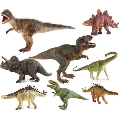 Large world solid simulation dinosaur model toys tyrannosaurus Triceratops Allosaurus Brachiosaurus Spinosaurus