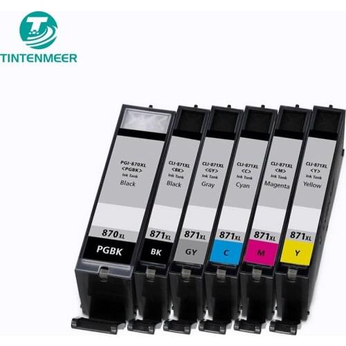 TINTENMEER ink cartridge pgi 870 cli 871 pgi870 cli871 compatible for canon PIXMA MG5780 MG6880 MG7780 printer
