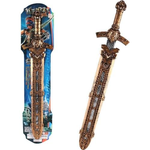 60cm Large Sword Toy Creative Model Simulation Weapon Bronze Warfare Boy Birthday Gift For Children One Picese