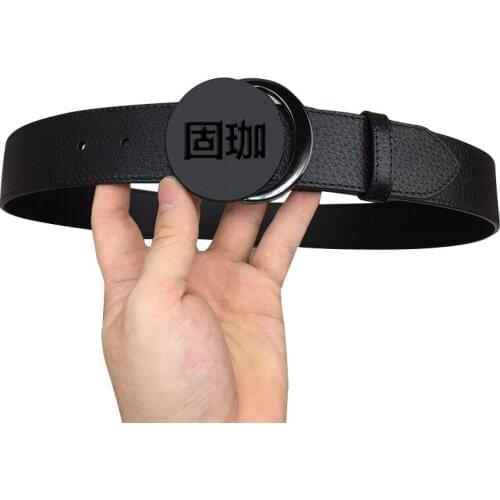 Italian gujia 2021 new leather belt ,skirt decorative mens jeans of Instagram style versatile thin Italian counter quality