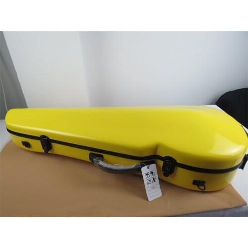 Beautiful Yellow straight flange fiberglass adjustable 15-17" viola case