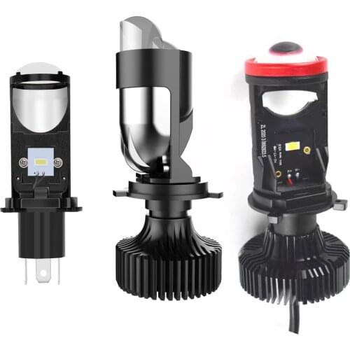 Canbus 120W Lamp H4 LED Mini Projector Lens Terminator H4 Automobles Bulb High Power, New Design Hi/Low Beam Headlight LHD RHD