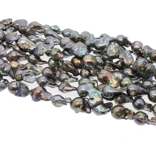 Natural Freshwater Pearl Baroque Irregular Black Large Particles Star Jewelry DIY Necklace Bracelet Earrings Jewelry Accessories