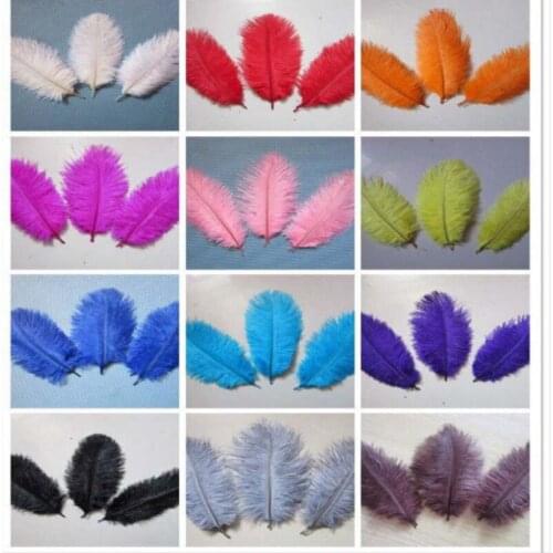 Wholesale Hot Selling 50pcs beautiful 8-10 inches/20-25cm natural ostrich feathers Wedding Decoration