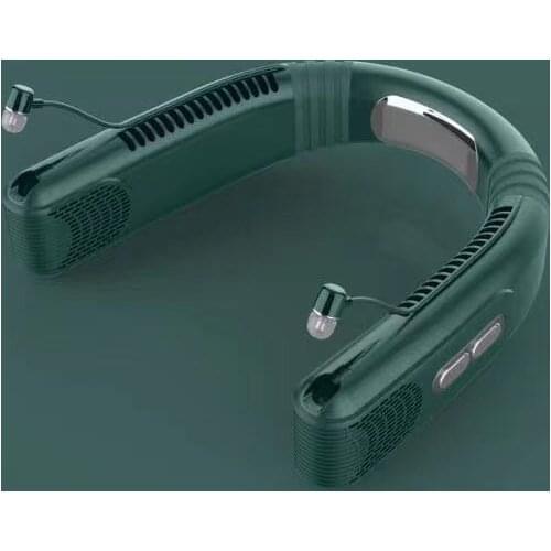 Upgraded USB portable fan with bluetooth headset air cooler hands-free neck fan hanging mini portable sports fan air conditioner