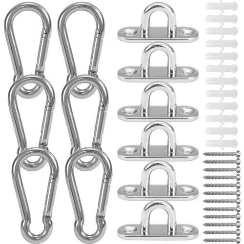 304 Stainless Steel Rotating Load-bearing Hook Hammock Fixed Plate, Boxing Sandbag Hanging Chair Fixed Buckle, Swing Accessories