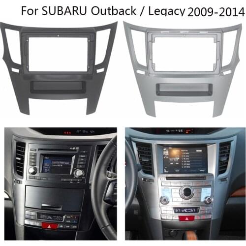 Double Din Android Car Head Unit Frame Kit For SUBARU Outback Legacy 2009-2014 Auto Stereo Dashboard Panel Fascia Trim Mount