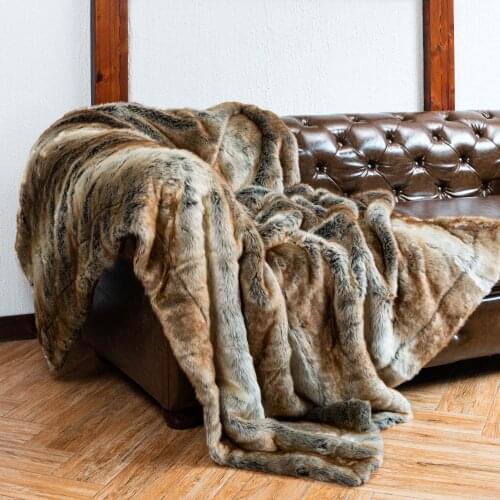 Battilo Luxury Faux Fur Throw Blanket Super Soft Bed Sofa Home Decorative Blanket
