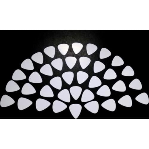 SOACH 10pcs 0.71mm Musical Accessories White Guitar Picks Guitar Plectrums