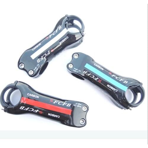 Special new FCFB FW superlight carbon stem road mountain bike stem 70/80/90/100/110/120/130mm red sliver blue fast shipping