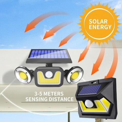 LED Solar Powered Wall Light Outdoor Super Bright Motion Sensor Light Waterproof