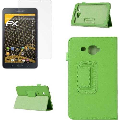 Ultra Slim Litchi Folio Stand Leather Protective Cover Case For Samsung Galaxy Tab J Max 7.0 T285 T285YD T280 + Screen Protector