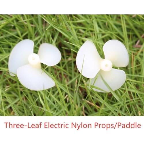CW CCW 2*36mm Propellers 36/42mm Diameter 3 Blades Three-Leaf Electric Nylon Props/Paddle fr DIY Boats Models 2mm Shafts