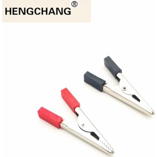 10pcs 45mm Electrical Tool Alligator Clips Battery Clip Crocodile Car Caravan Van Battery Test Lead Clips