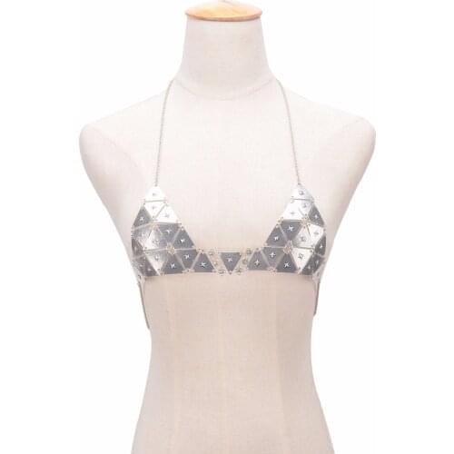 2019 Bustier Crop Top Sequined Sexy Gold Rhinestone Womens Bra Chain Cropped Women Party Short Beach Home Bralette Tank