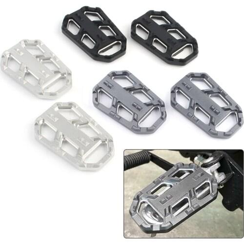 2x CNC Aluminum Motorbike Foot Pegs Footrests Wide Brake Pedal For Honda CB500X CB 500X 2015 2016