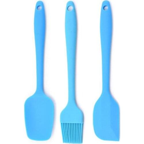 3PC/Set Silicone Cream Butter Cake Spatula Pastry Oil Brush Non-Stick Silica Scraper Spoon Kitchen Utensils for Cooking Baking