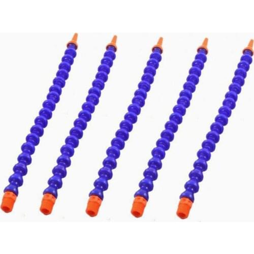 5pcs Plastic Oil Water Hose CNC Switch 30cm 1/4 Round Nozzle Flexible Coolant Pipe water spray