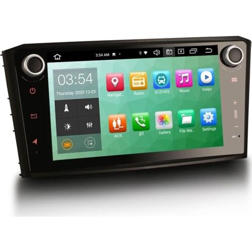 8" Android 10.0 OS Car Multimedia System Player Navigation GPS Radio for Toyota Avensis T25 2003-2008 with Split Screen Support