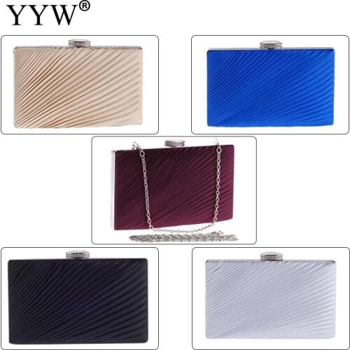 Elegant Ruched Striped Purple Prom Cocktail Party Wedding Engagement Clutches Bag Apricot Handbag Party Bridal Clutch Purse