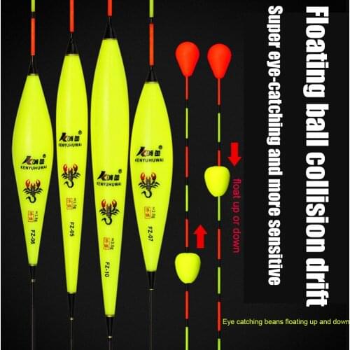 Fishing Floats Set Buoy Bobber Fishing Light Stick Floats for Most Type Windproof Rolling Ball Night Fishing Tackles
