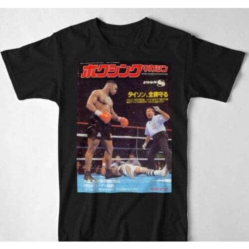 Mike Tyson Inspired Retro Boxing T-Shirt Summer Cotton O-Neck Short Sleeve Mens T Shirt New Size S-3XL