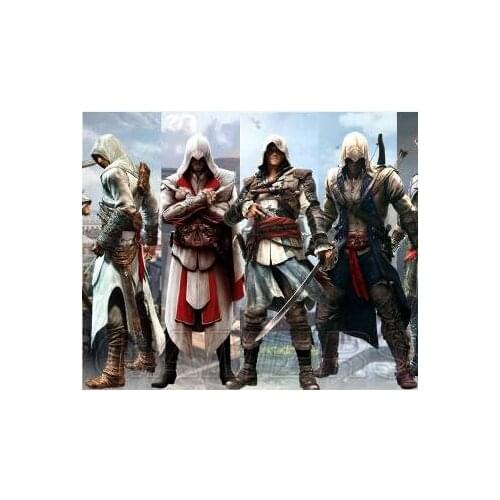 Game Character Connor EZIO EDWARD KENWAY ALTAIR Bayek Articulated Action Figure Model Toys