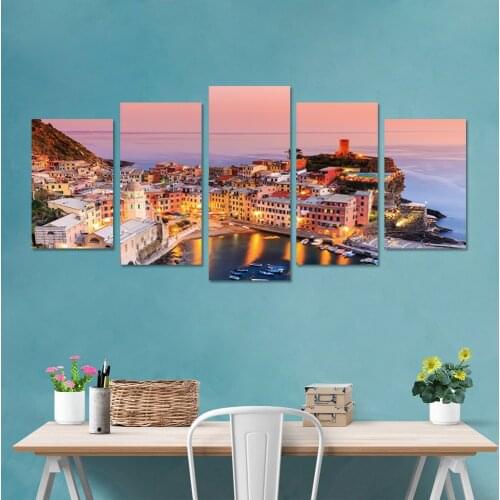 Italy Colorful House Decoration Wall Stickers For TV Background Bedroom 3D Adhesive Mural Decal Waterproof Wallpaper Home Decor