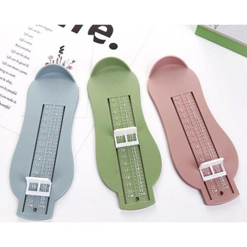 ABS Baby Foot Measuring Gauge 3 Colors Measure Baby Nail Care Infant Foot Ruler Kids Foot Length Calculator Baby Nail Care