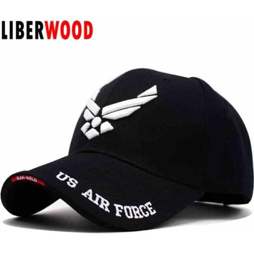 LIBERWOOD U.S. Air Force caps Tactical Operator hats Retired Cap 3D Embroidered Hat Cap Adjustable Ball caps Men Women