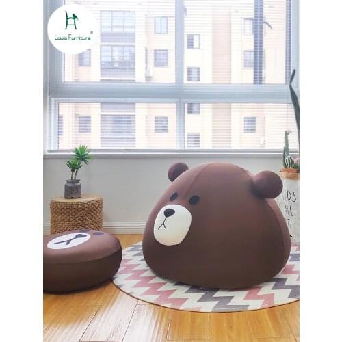 Louis Fashion Lazy Sofa Children Cartoon Bean Bag Bedroom Small Lovely Net Red Single Tatami Chair