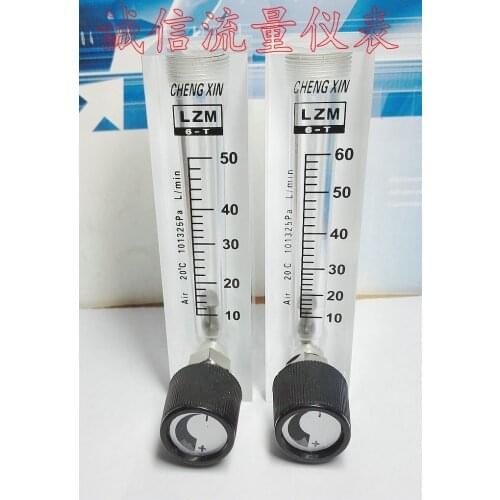LZM-6T adjustable panel air flowmeter 10~50L/min Air flowmeter