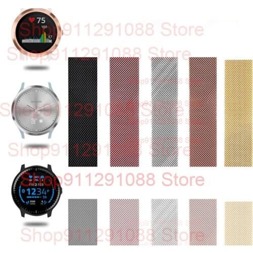 Magnetic Loop Straps For Garmin Venu 2/Venu SQ 2S Smart Watch Band Metal Bracelet For Vivomove 3 3S 4S/Vivoactive 4 4S 3 Correa