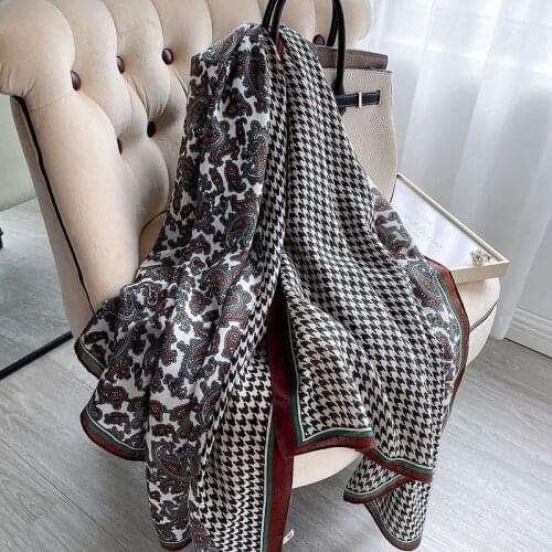 Fashion Cashew Floral Patchwork Viscose Shawl Scarf Lady High Quality Wrap Long Pashmina Stole Bufandas Muslim Hijab 180*90Cm