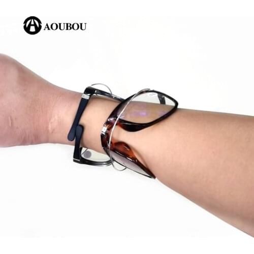 Wrist Reading Glasses Half Leg Leesbril Dames Anti-Blue Light Portable Buckle WristS Presbyopia Man Occhiali Da Lettura Uomo