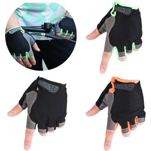 Half Fingerless Gloves Non-slip Sport Cycling Bicycle Sport Wrist Mittens Gym Accessories Fitness Body Equipment