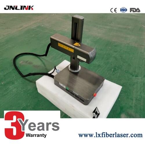 Mini fiber laser marking machine price with 20W MAX laser source laser marking machine photo with 50mm rotary
