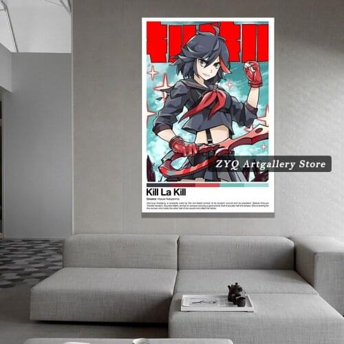 Kill La Kill Anime Poster Wall art Movie Manga Poster Art Wallpaper Decorative Wall Picture For Living Room