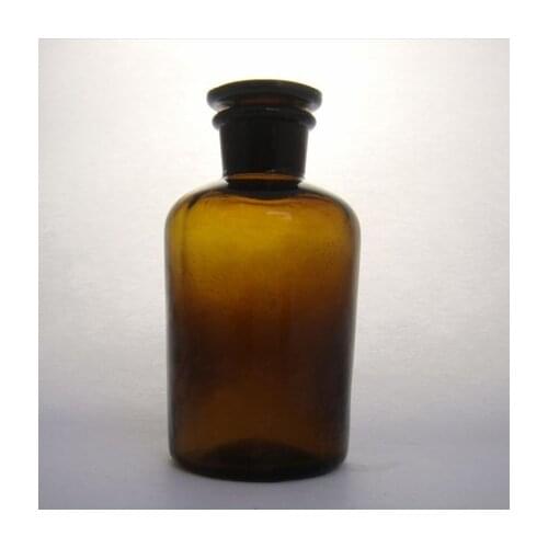 Reagent bottle mouth bottle seal brown fine brown bottle 250ml frosted glass plug chemical laboratory supplies
